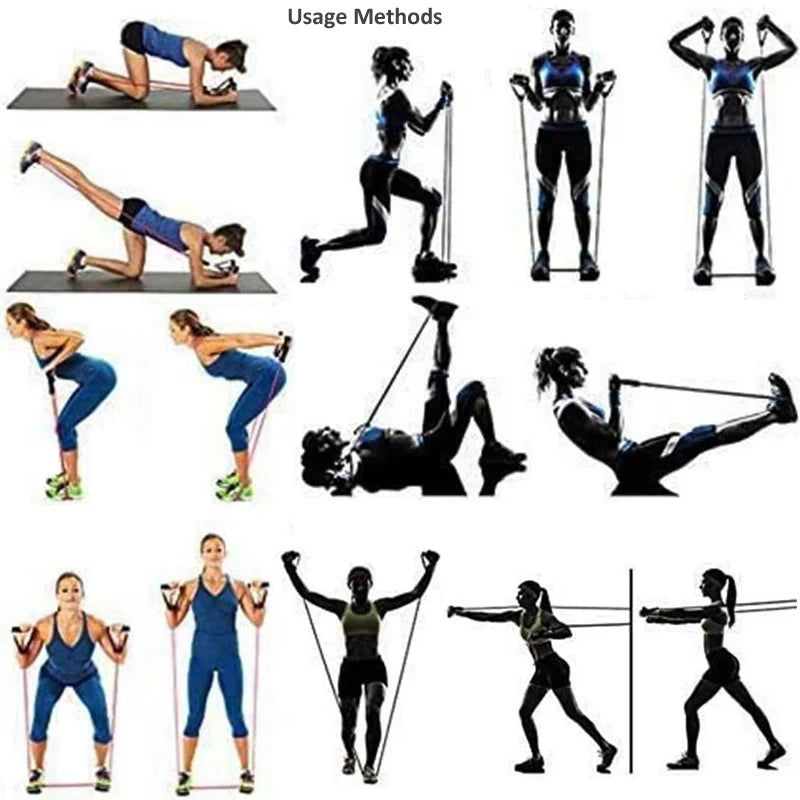 Pack d’entraînement complet *حبل للاحماء+حبال مقاومة +حماية للمعصم*