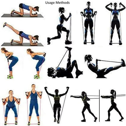 Pack d’entraînement complet *حبل للاحماء+حبال مقاومة +حماية للمعصم*